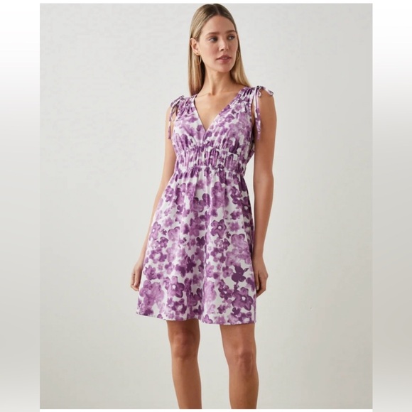 Rails Fay Dress - Iris Watercolor Floral - Picture 5 of 12
